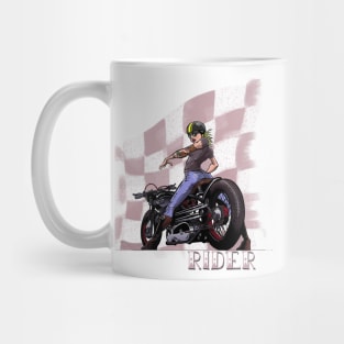 Rider...Lady and her Motorcycle Mug